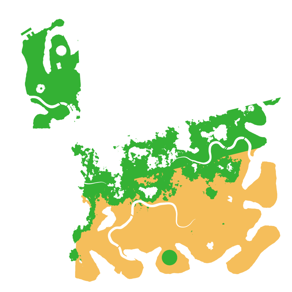 Biome Rust Map: Procedural Map, Size: 5000, Seed: 1434443