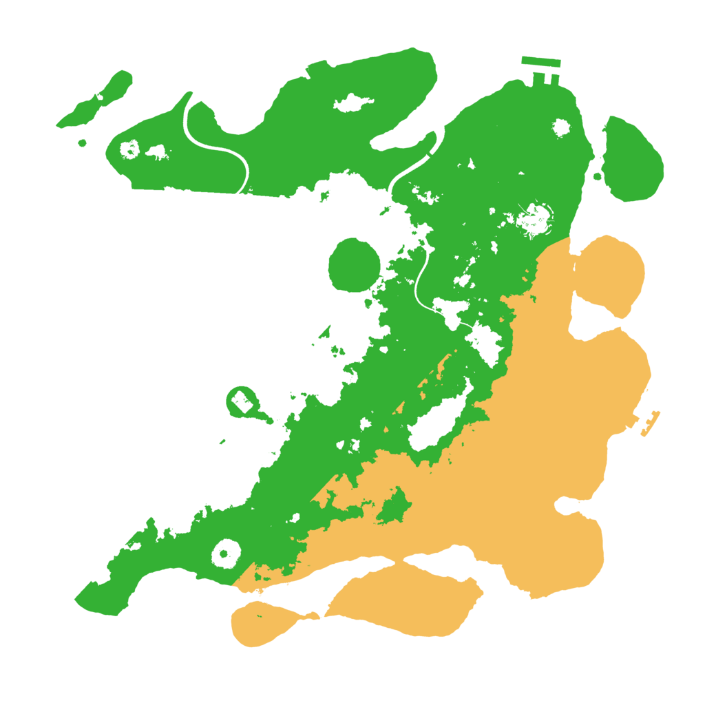 Biome Rust Map: Procedural Map, Size: 3650, Seed: 11926784