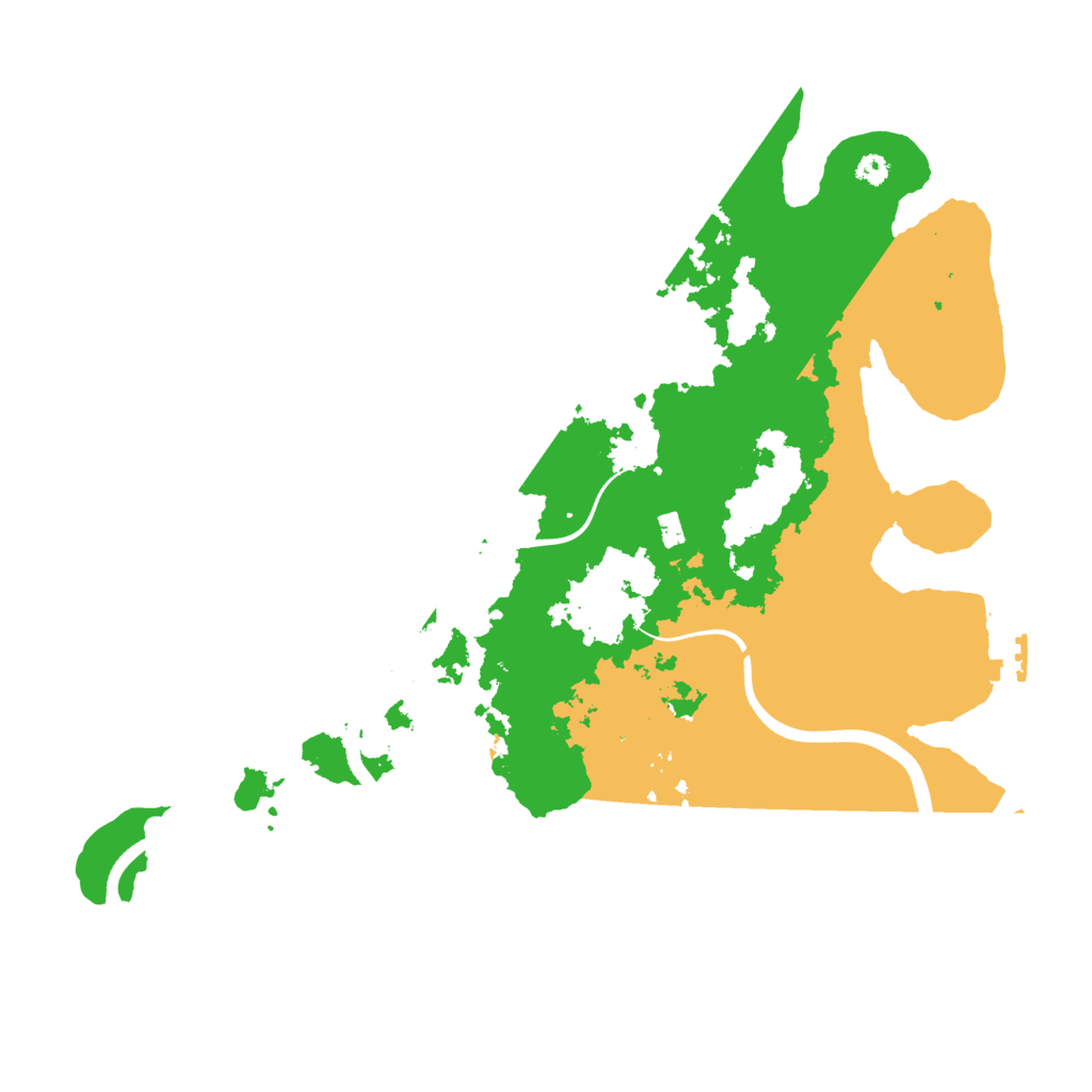 Biome Rust Map: Procedural Map, Size: 3500, Seed: 97248141
