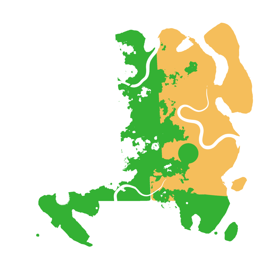 Biome Rust Map: Procedural Map, Size: 3500, Seed: 38015