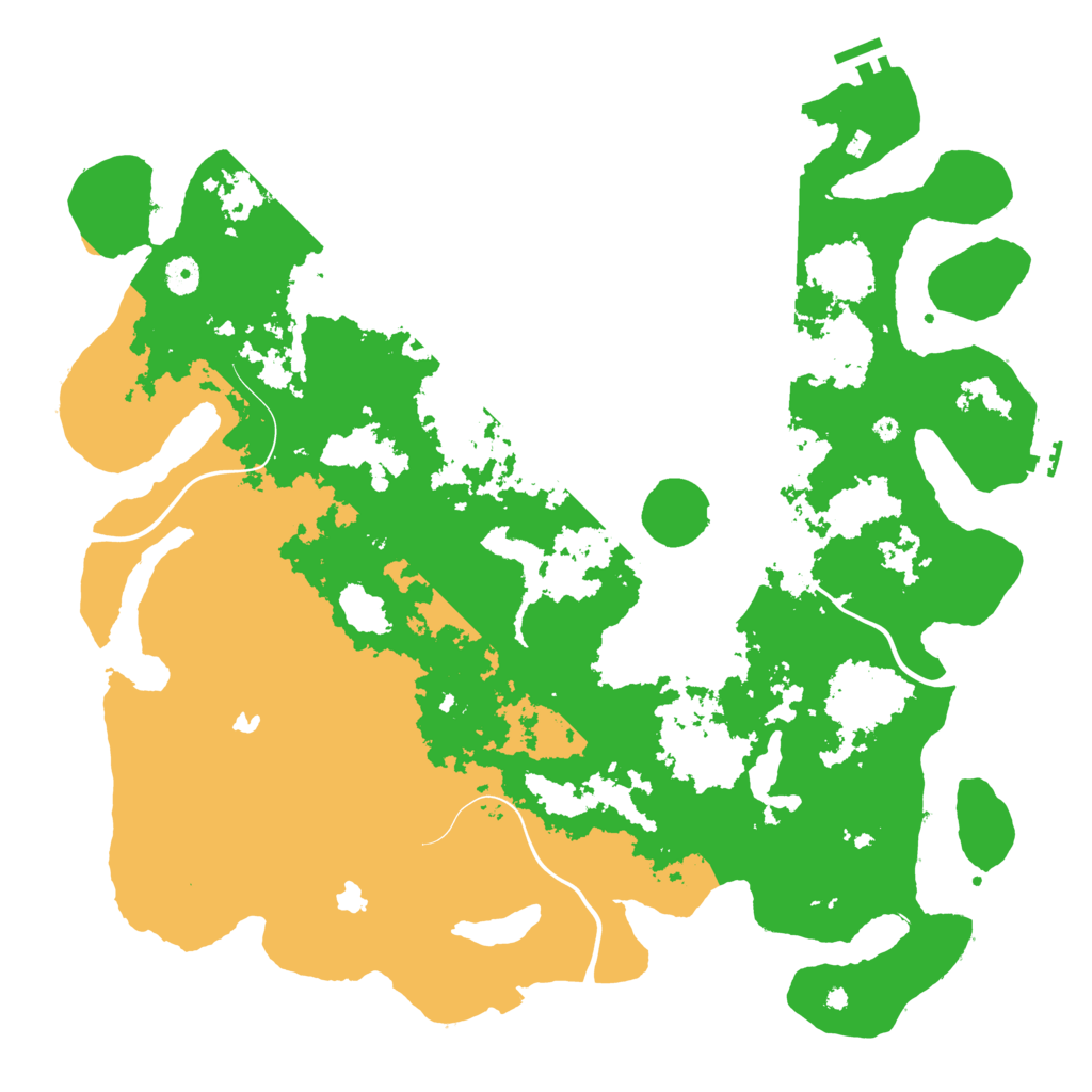 Biome Rust Map: Procedural Map, Size: 4500, Seed: 8627159