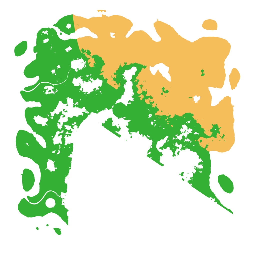Biome Rust Map: Procedural Map, Size: 4600, Seed: 2025311
