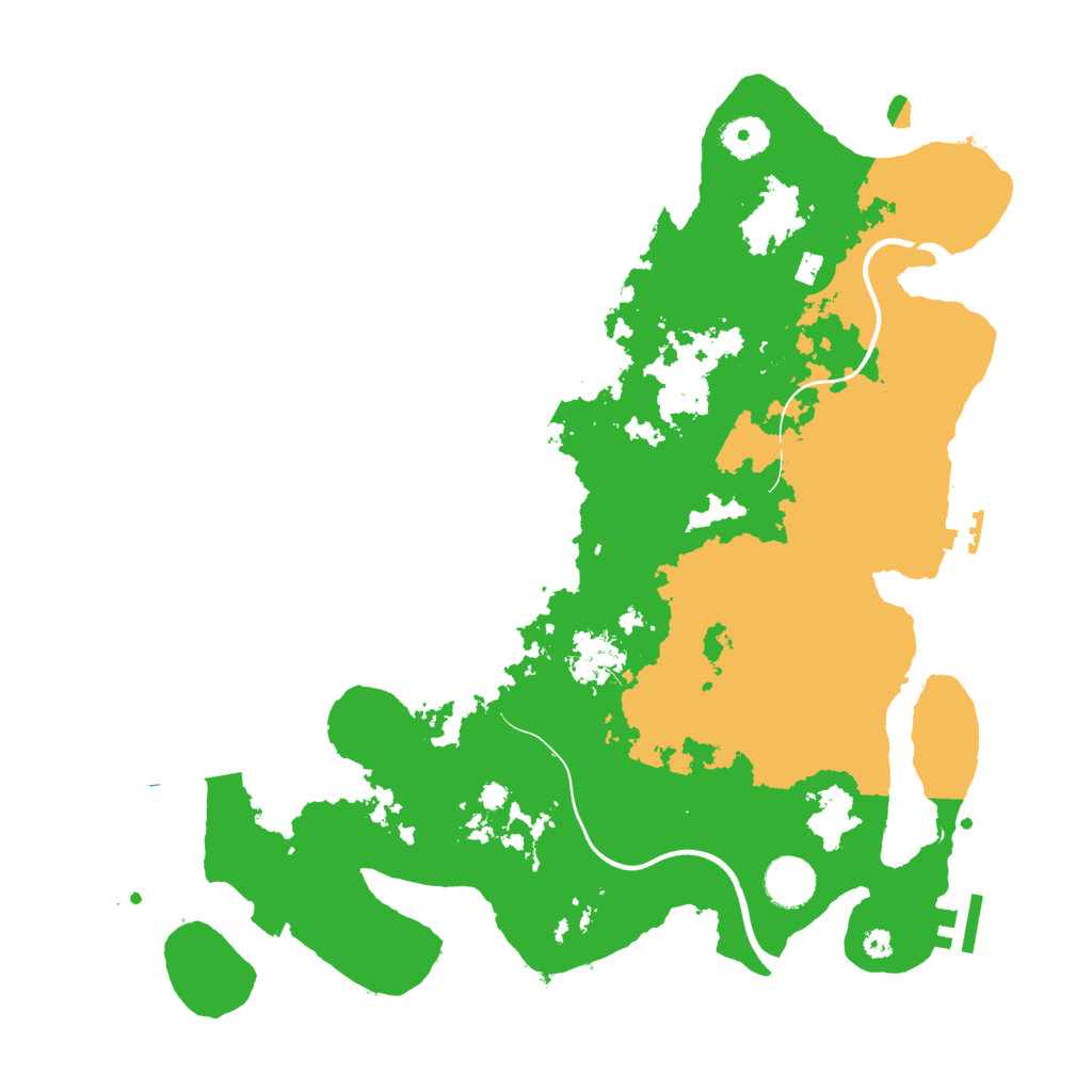 Biome Rust Map: Procedural Map, Size: 3750, Seed: 525500700
