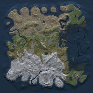 Thumbnail Rust Map: Procedural Map, Size: 4250, Seed: 811846436, 17 Monuments