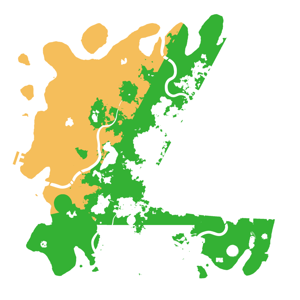 Biome Rust Map: Procedural Map, Size: 4500, Seed: 1071290415
