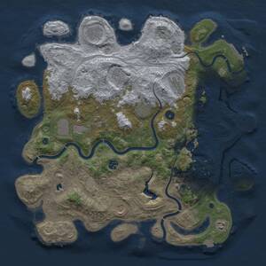 Thumbnail Rust Map: Procedural Map, Size: 4250, Seed: 750801581, 16 Monuments