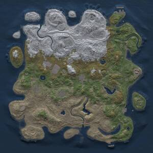 Thumbnail Rust Map: Procedural Map, Size: 4250, Seed: 750801581, 17 Monuments