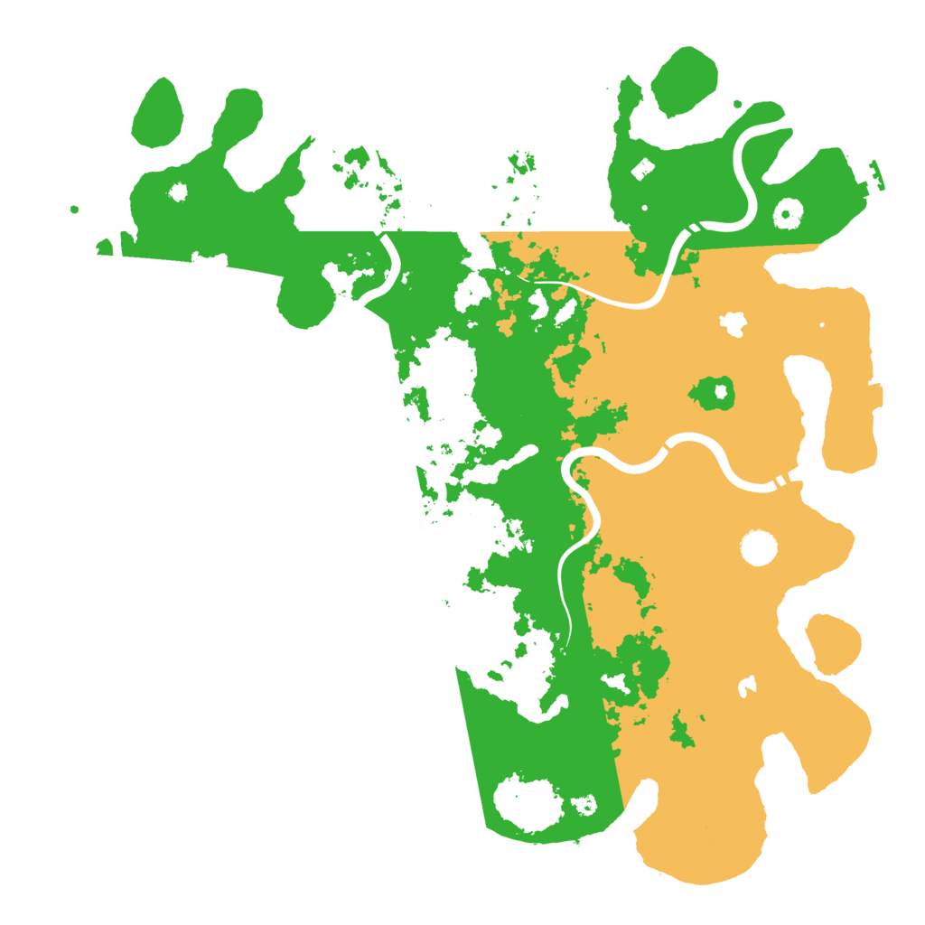 Biome Rust Map: Procedural Map, Size: 4500, Seed: 2129617270