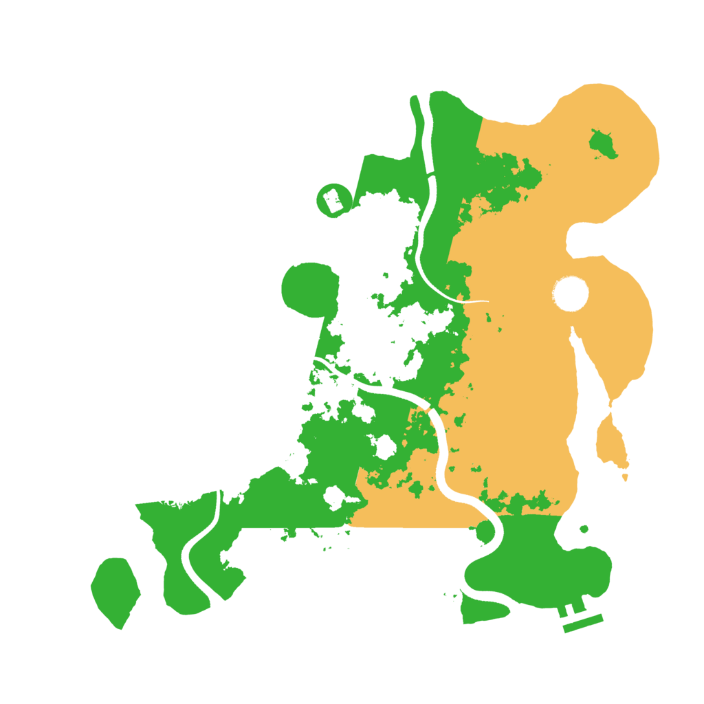 Biome Rust Map: Procedural Map, Size: 3500, Seed: 895