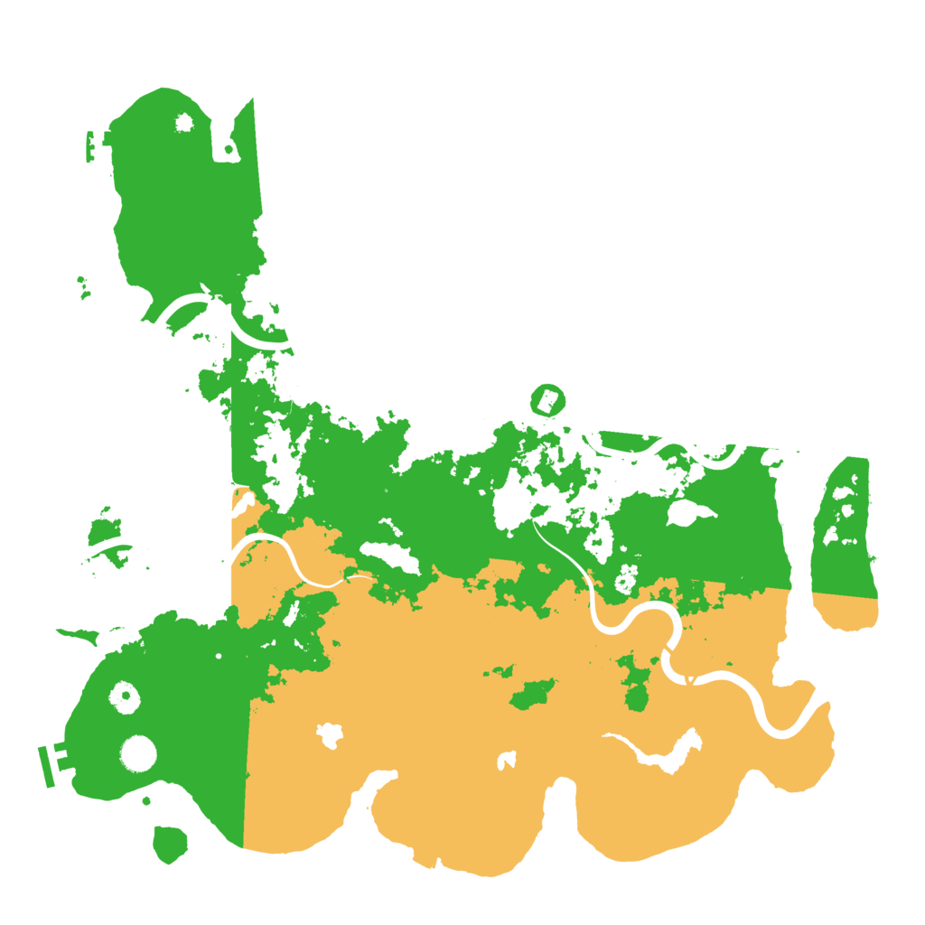 Biome Rust Map: Procedural Map, Size: 4500, Seed: 1386449335