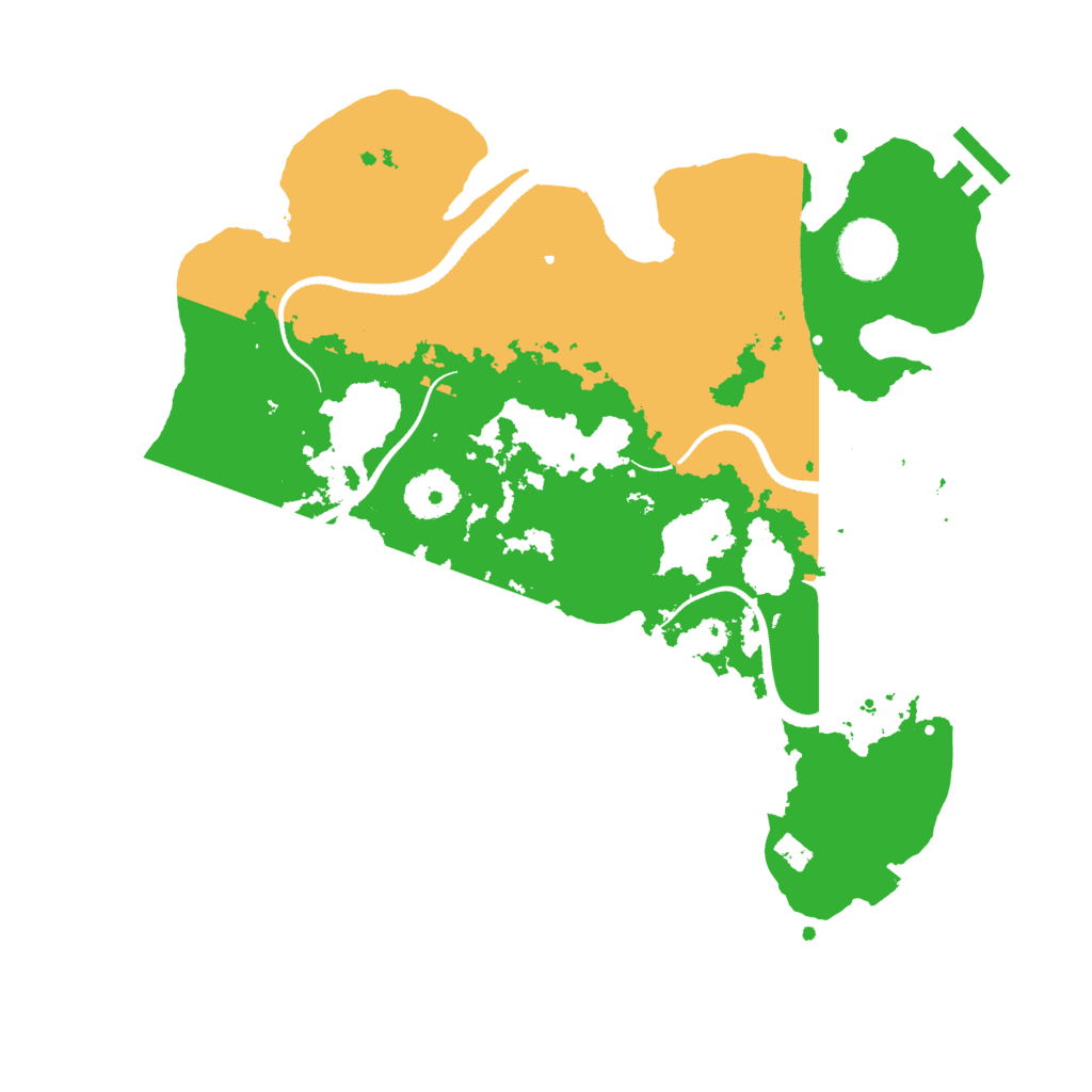 Biome Rust Map: Procedural Map, Size: 3200, Seed: 1603364254