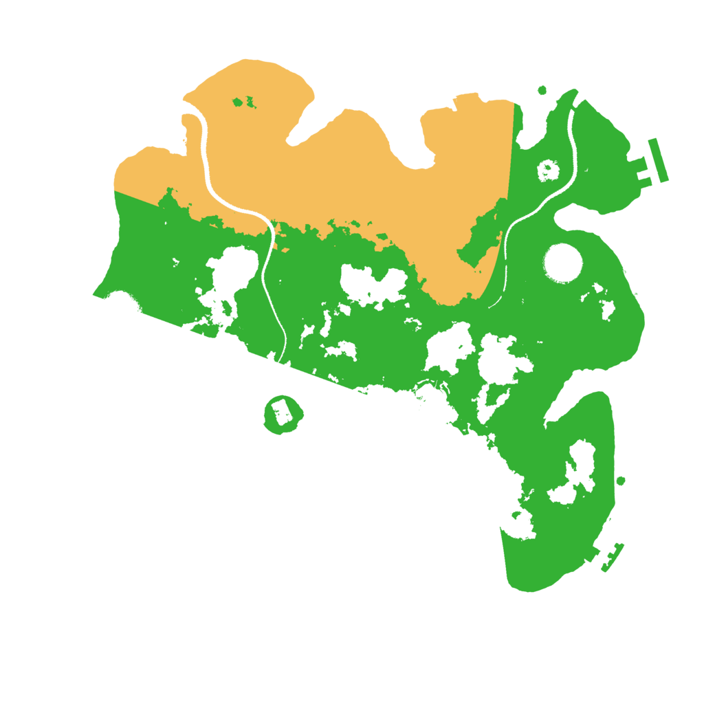 Biome Rust Map: Procedural Map, Size: 3200, Seed: 1603364254