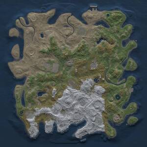 Thumbnail Rust Map: Procedural Map, Size: 4250, Seed: 1634461732, 17 Monuments