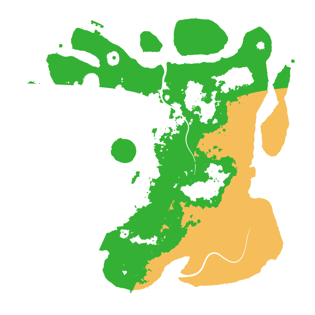 Biome Rust Map: Procedural Map, Size: 3500, Seed: 191676539