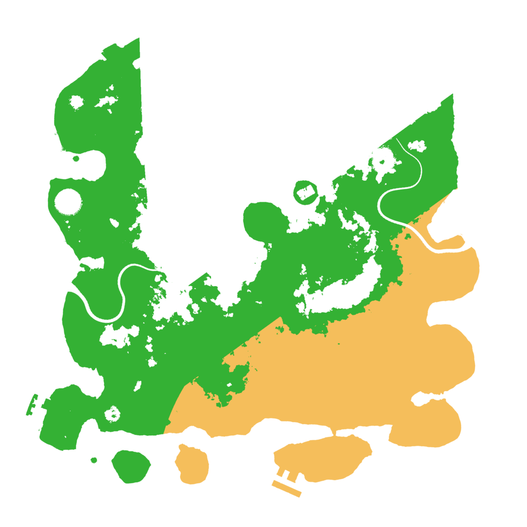 Biome Rust Map: Procedural Map, Size: 3500, Seed: 1620505998