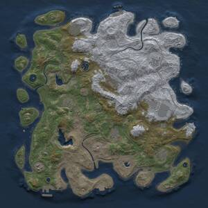 Thumbnail Rust Map: Procedural Map, Size: 4250, Seed: 431567557, 15 Monuments