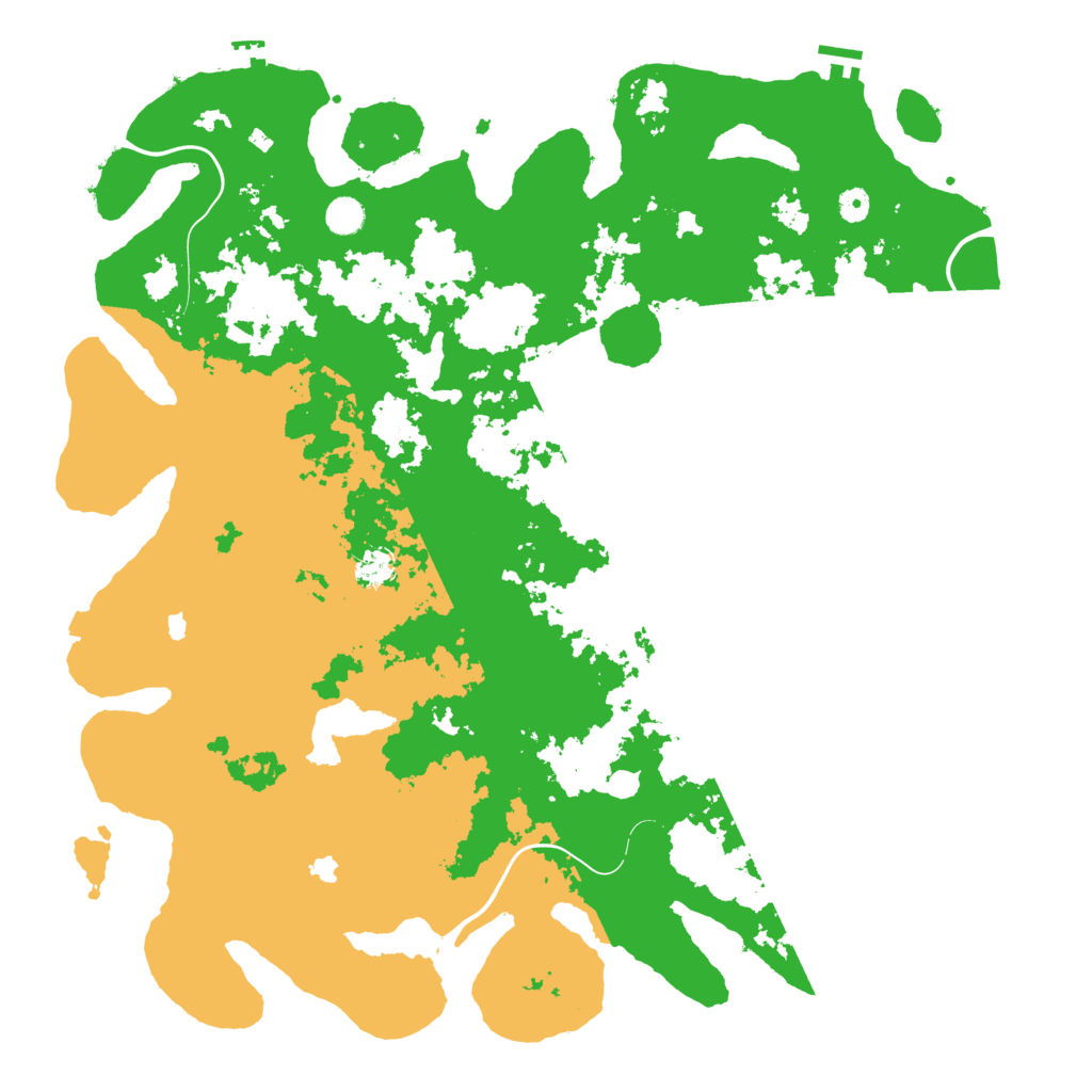 Biome Rust Map: Procedural Map, Size: 5000, Seed: 45643445