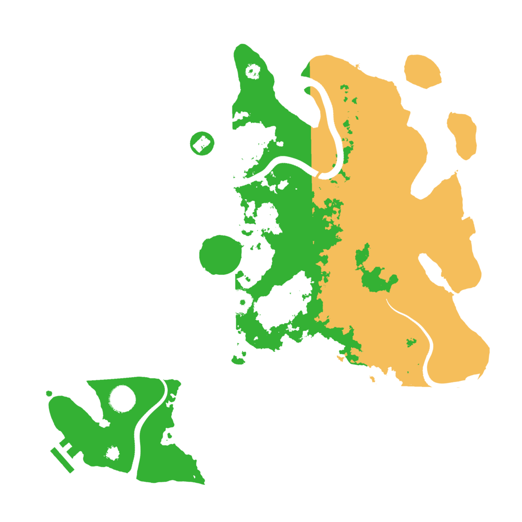 Biome Rust Map: Procedural Map, Size: 3500, Seed: 1955678613