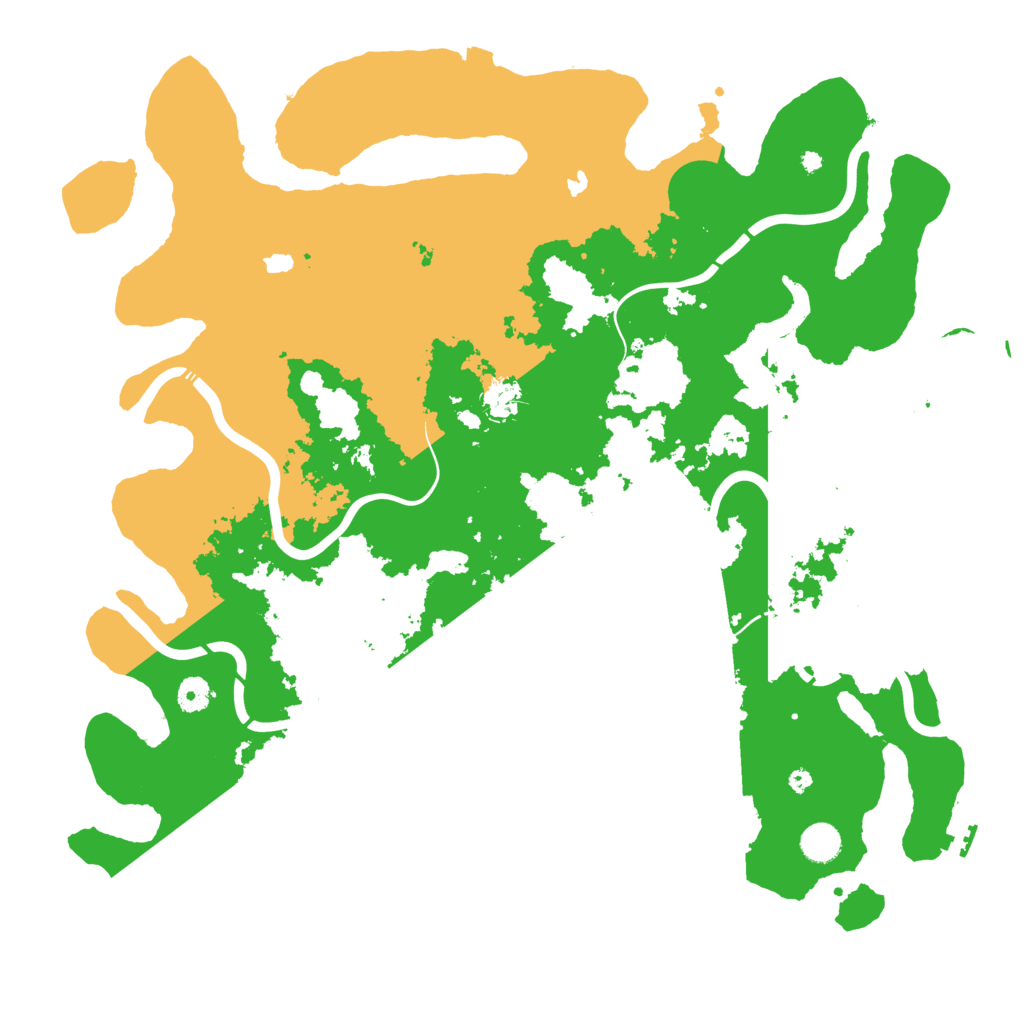 Biome Rust Map: Procedural Map, Size: 4500, Seed: 1310523311