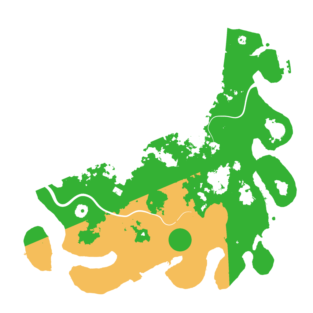 Biome Rust Map: Procedural Map, Size: 3600, Seed: 1857212913