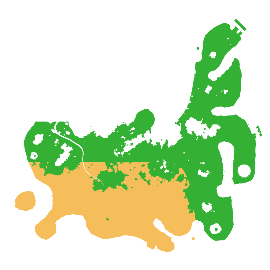 Biome Rust Map: Procedural Map, Size: 3700, Seed: 12212