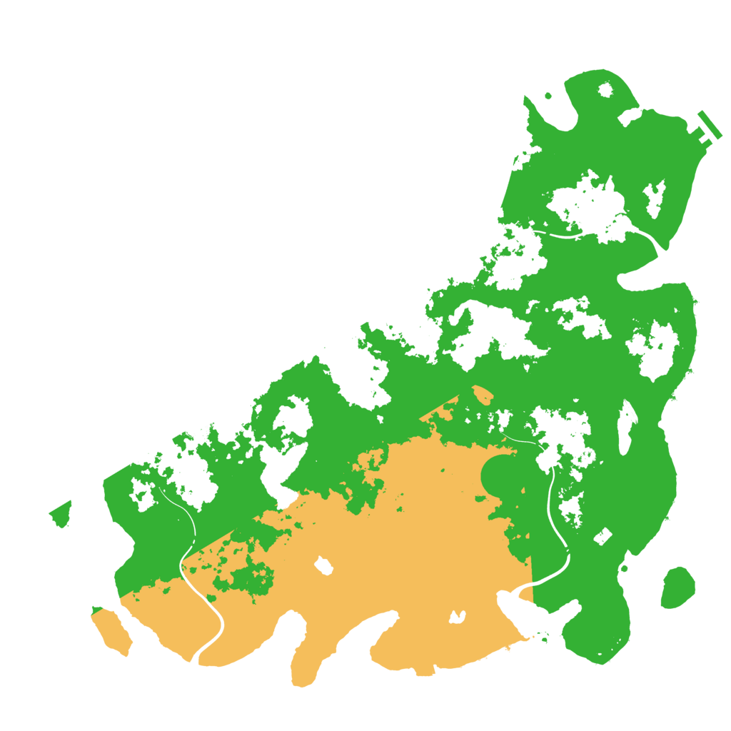 Biome Rust Map: Procedural Map, Size: 4500, Seed: 2061316406