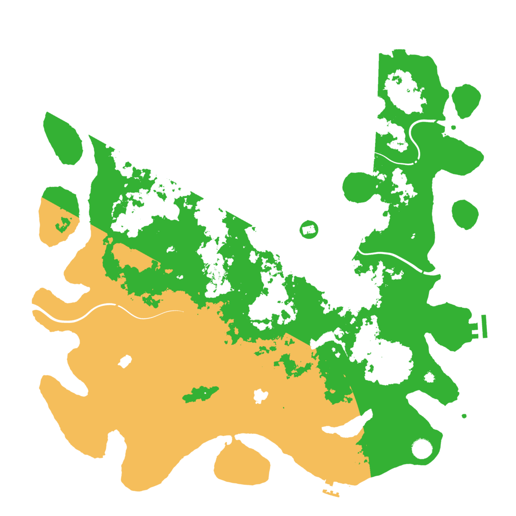 Biome Rust Map: Procedural Map, Size: 4500, Seed: 158421116