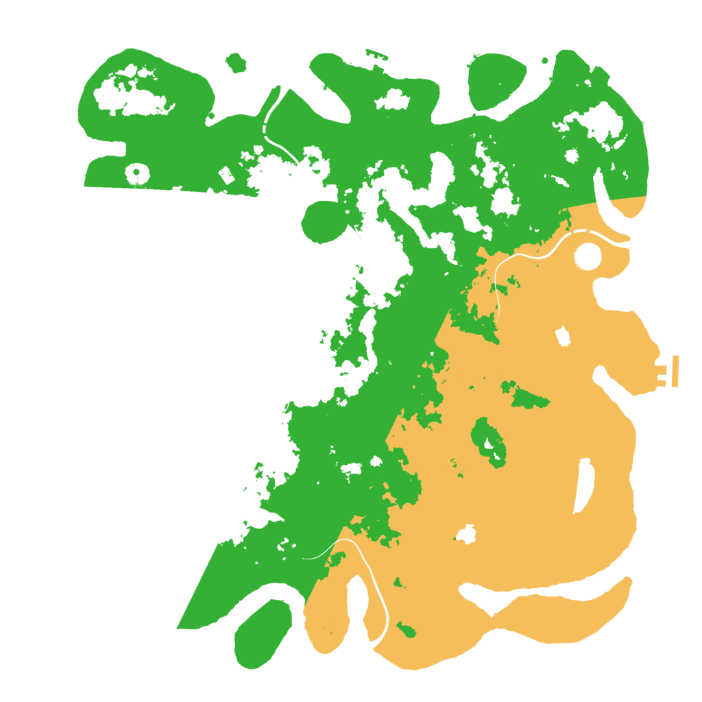 Biome Rust Map: Procedural Map, Size: 4500, Seed: 877226118