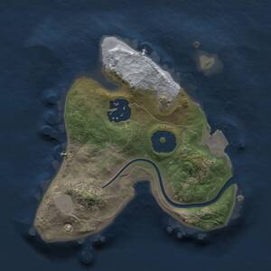 Thumbnail Rust Map: Procedural Map, Size: 1700, Seed: 76778745, 2 Monuments