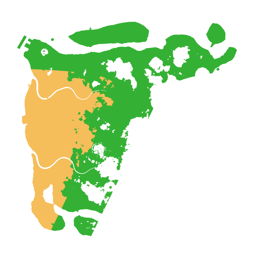 Biome Rust Map: Procedural Map, Size: 3650, Seed: 64962919