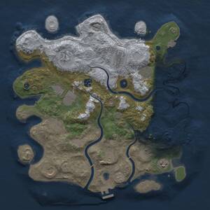 Thumbnail Rust Map: Procedural Map, Size: 3800, Seed: 897785550, 17 Monuments