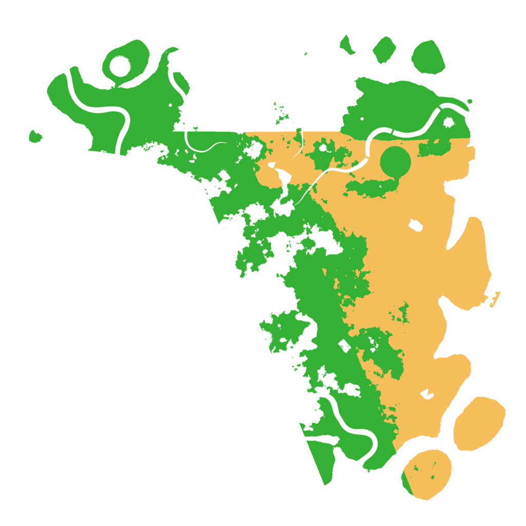 Biome Rust Map: Procedural Map, Size: 4500, Seed: 109912349