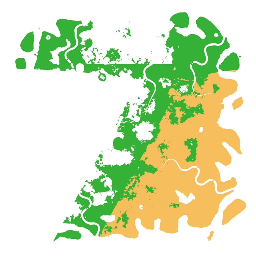 Biome Rust Map: Procedural Map, Size: 5500, Seed: 50045
