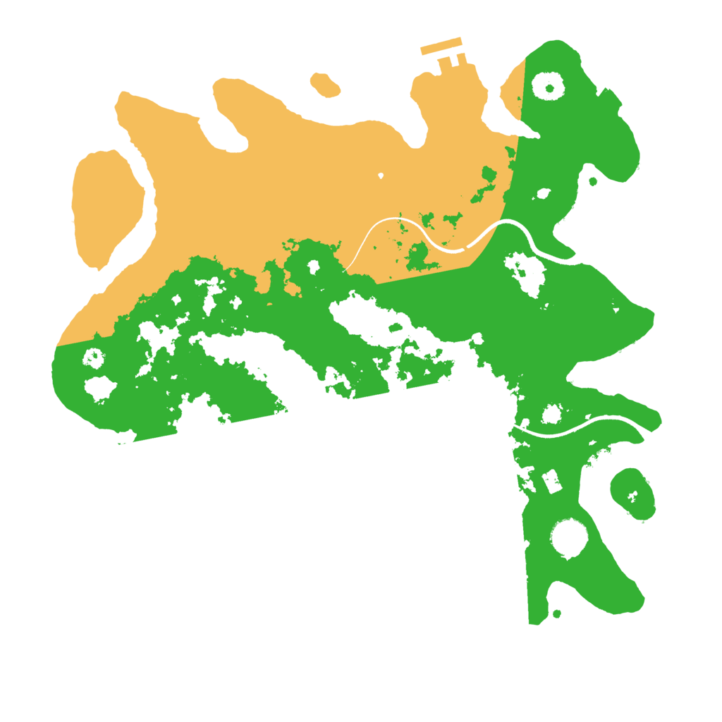 Biome Rust Map: Procedural Map, Size: 3500, Seed: 785608407