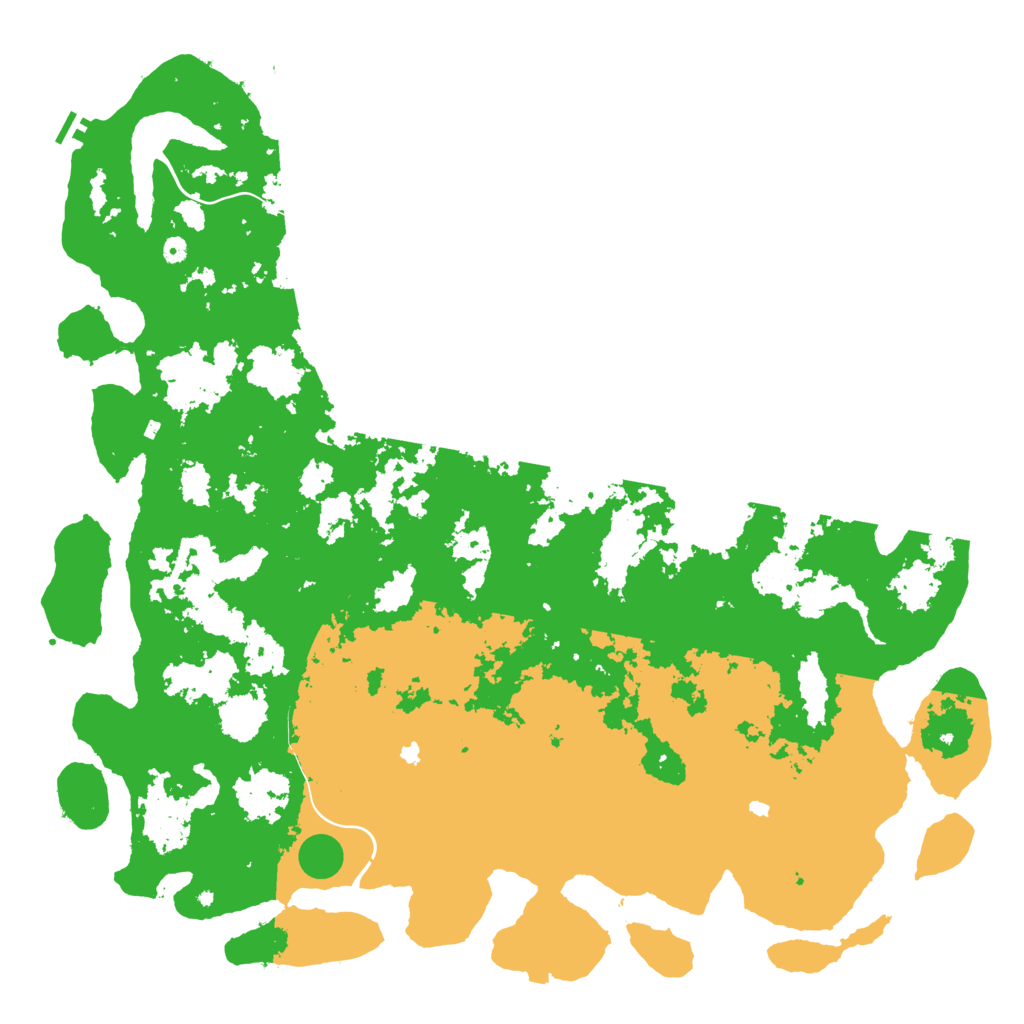 Biome Rust Map: Procedural Map, Size: 6000, Seed: 1775611738