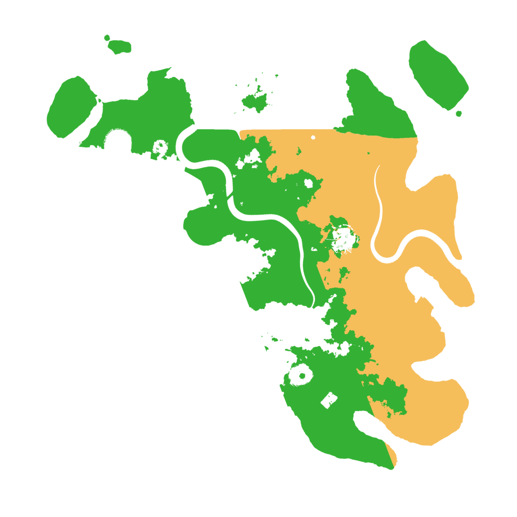 Biome Rust Map: Procedural Map, Size: 3500, Seed: 85701616