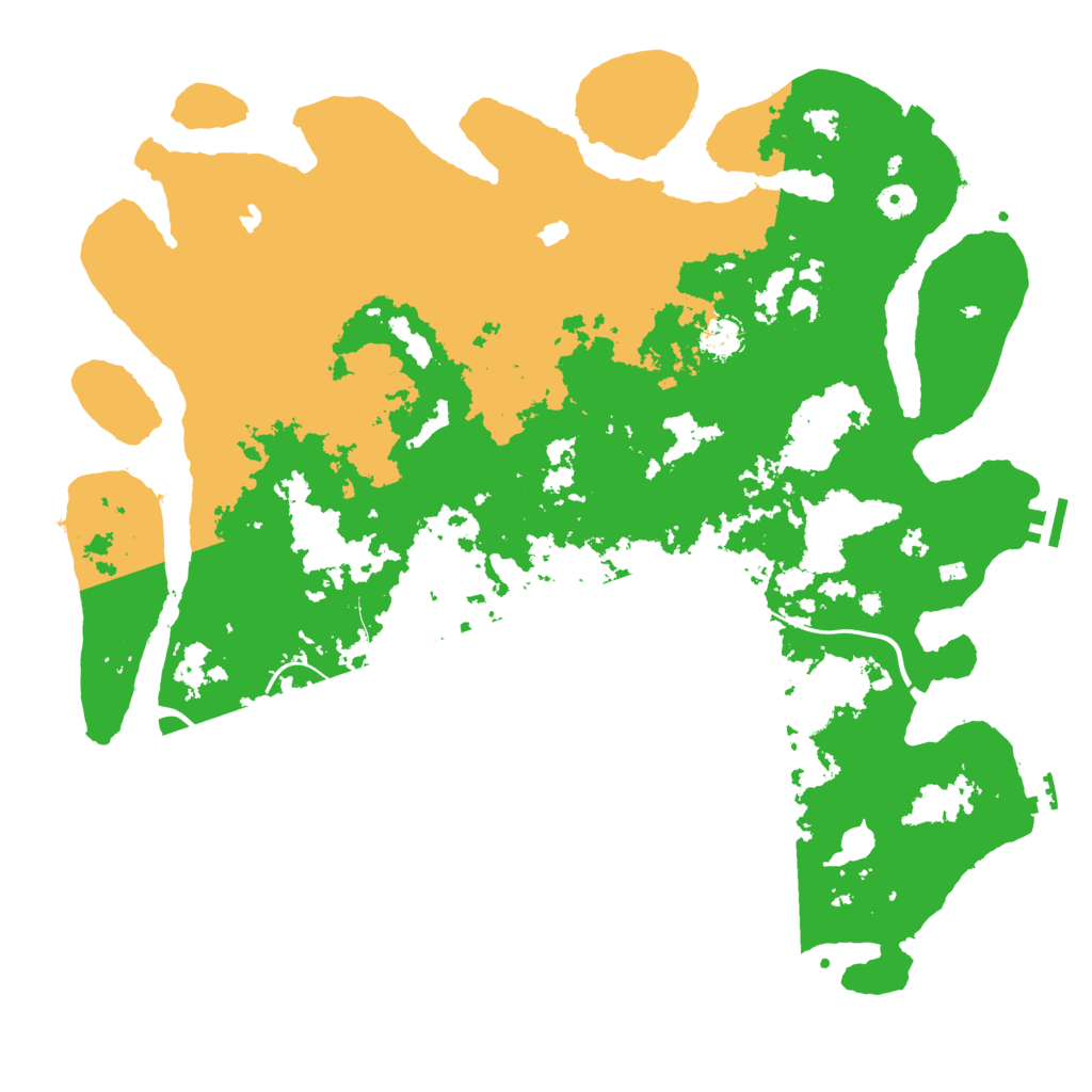 Biome Rust Map: Procedural Map, Size: 4500, Seed: 736585855