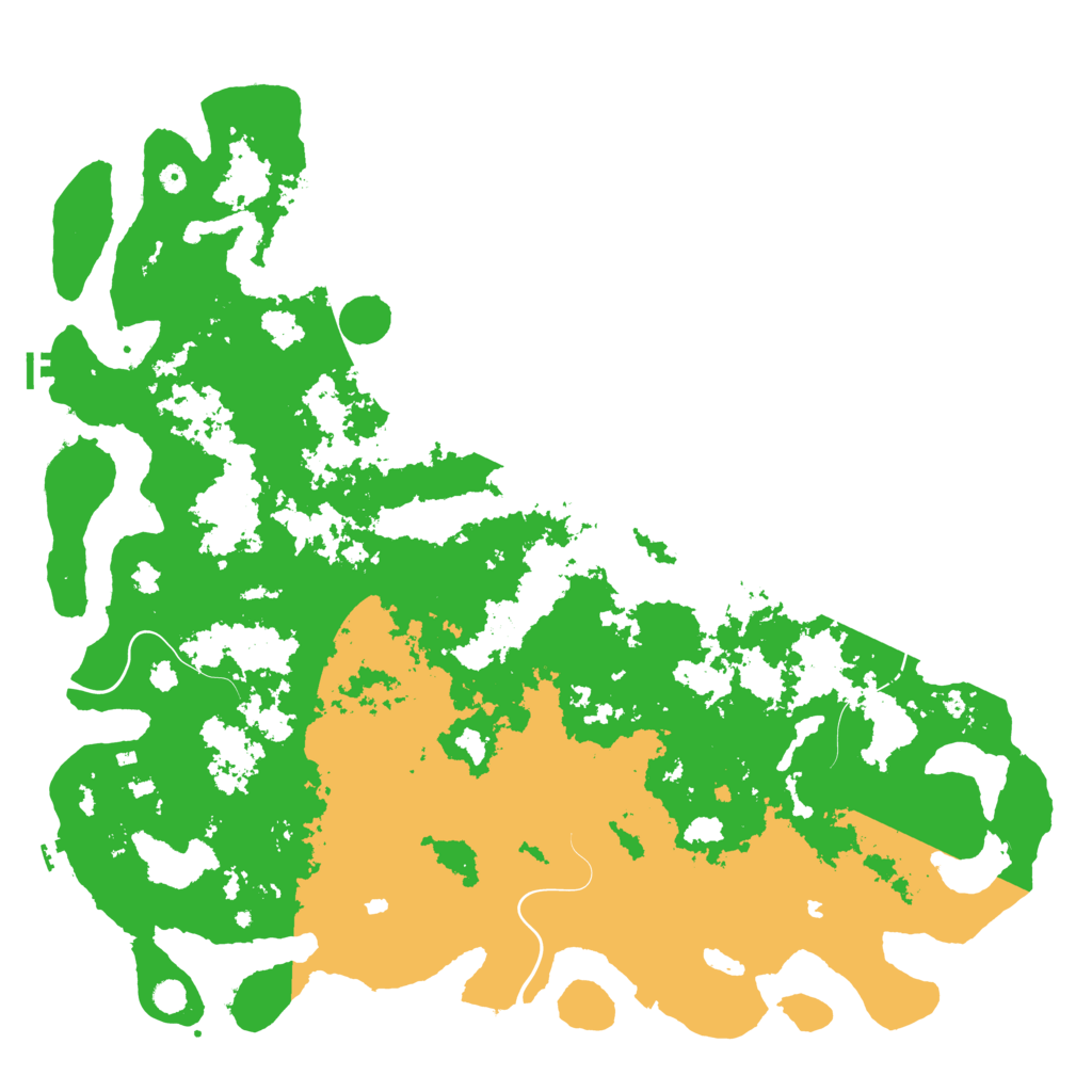 Biome Rust Map: Procedural Map, Size: 6000, Seed: 950148910
