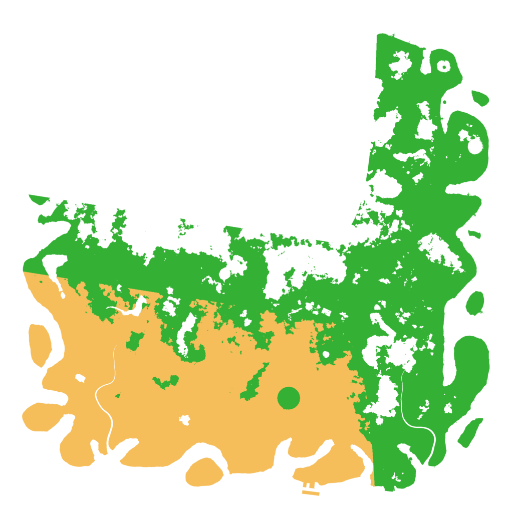 Biome Rust Map: Procedural Map, Size: 6000, Seed: 1972541395
