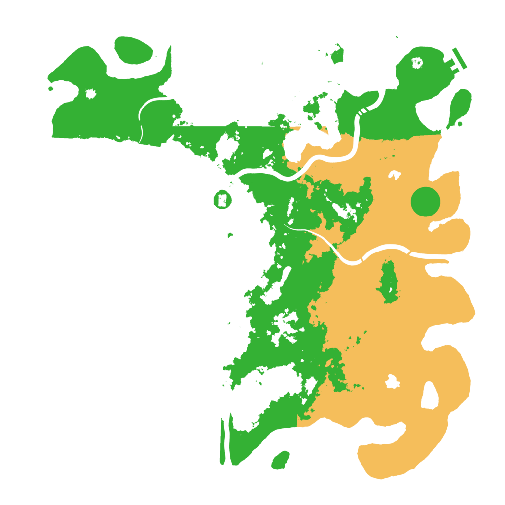 Biome Rust Map: Procedural Map, Size: 4500, Seed: 128066160