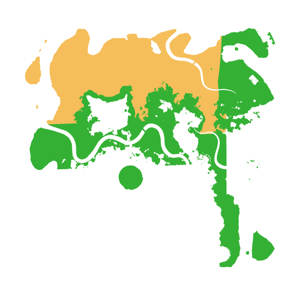 Biome Rust Map: Procedural Map, Size: 3500, Seed: 967756