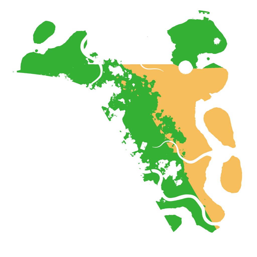 Biome Rust Map: Procedural Map, Size: 3500, Seed: 6032025