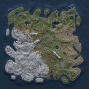 Thumbnail Rust Map: Procedural Map, Size: 4250, Seed: 2113592865, 17 Monuments