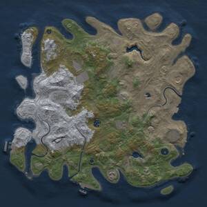 Thumbnail Rust Map: Procedural Map, Size: 4250, Seed: 506629694, 17 Monuments