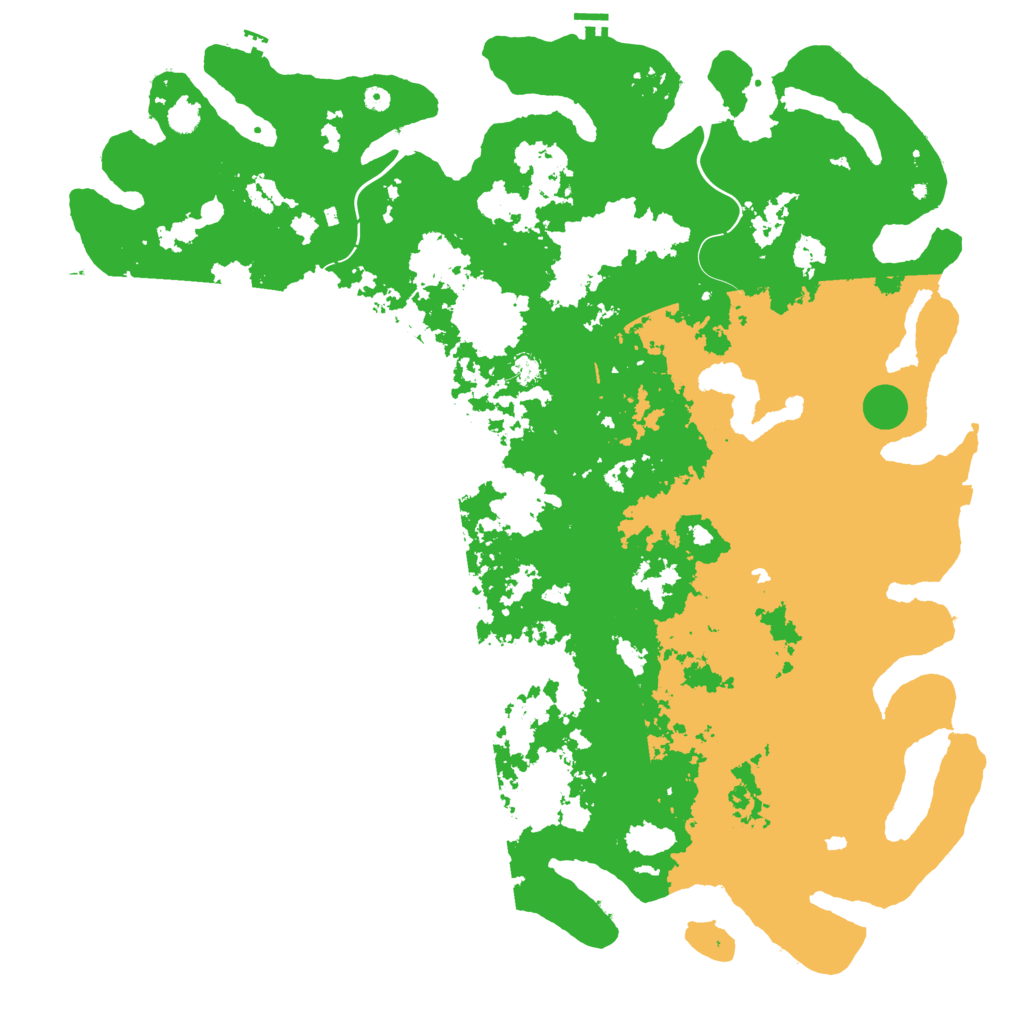 Biome Rust Map: Procedural Map, Size: 6000, Seed: 1234230517