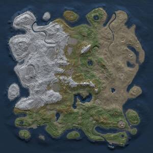 Thumbnail Rust Map: Procedural Map, Size: 4250, Seed: 803745689, 15 Monuments
