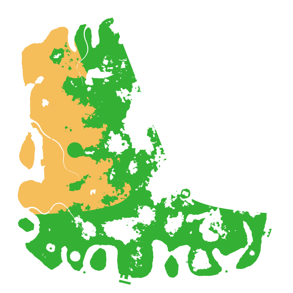 Biome Rust Map: Procedural Map, Size: 5000, Seed: 63251112