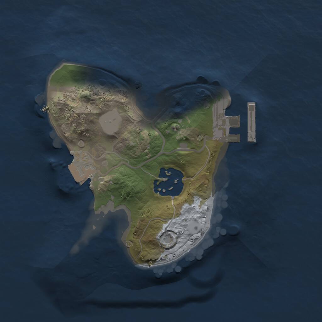 Rust Map: Procedural Map, Size: 1621, Seed: 69420, 3 Monuments