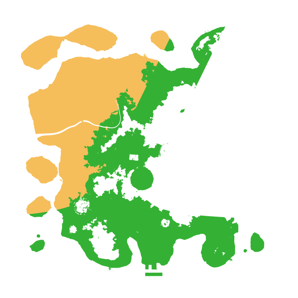 Biome Rust Map: Procedural Map, Size: 3500, Seed: 1055238444