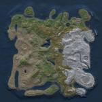 Thumbnail Rust Map: Procedural Map, Size: 4096, Seed: 1729709608, 14 Monuments